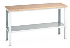 Bott MPX Workbench with Full Shelf - 2000Wx750Dx740-1140mmH Benches with Full Depth Shelf 41003509.16V 
